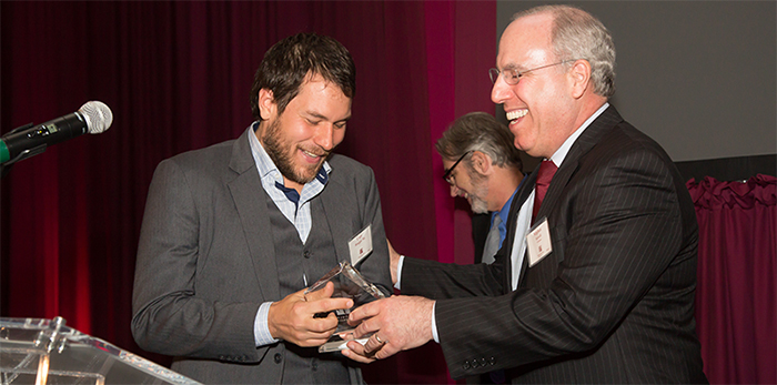 Cory Brugger wins 2014 YAA Award from PhilaU